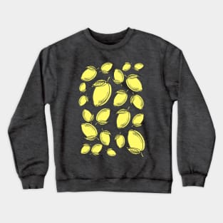 Feel Lemon Summer Pattern Crewneck Sweatshirt